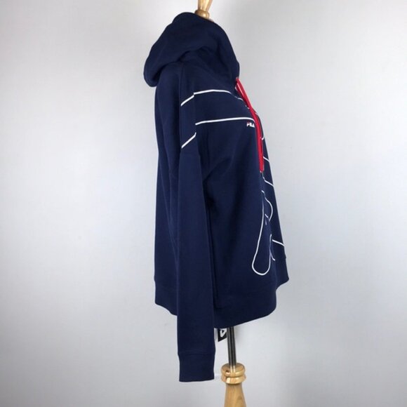 FILA • Navy Blue Hoodie - Picture 4 of 5